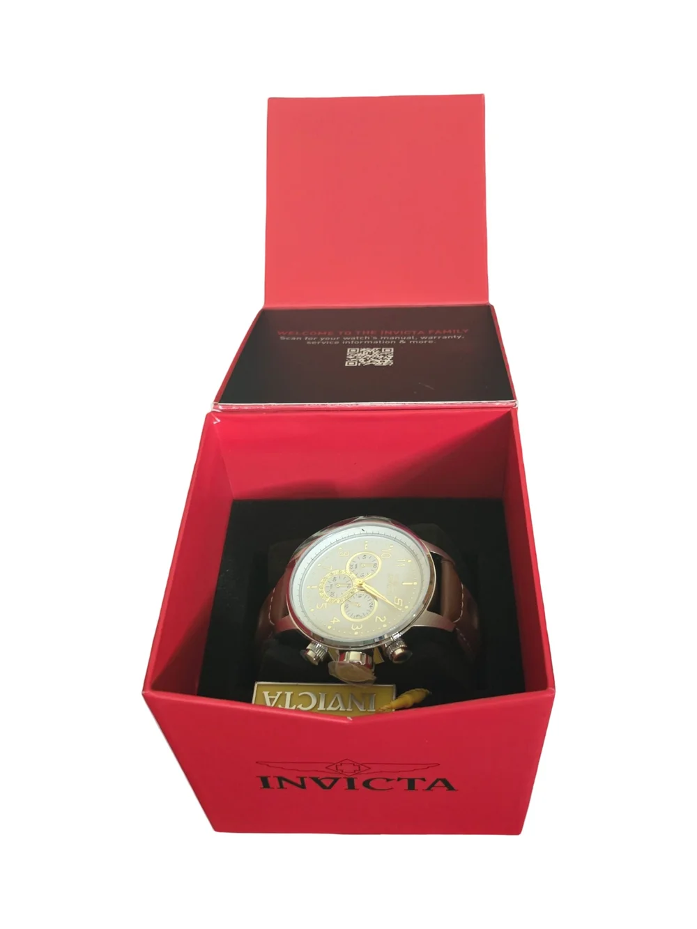 Invicta Men's Red Dial Stainless Steel Watch